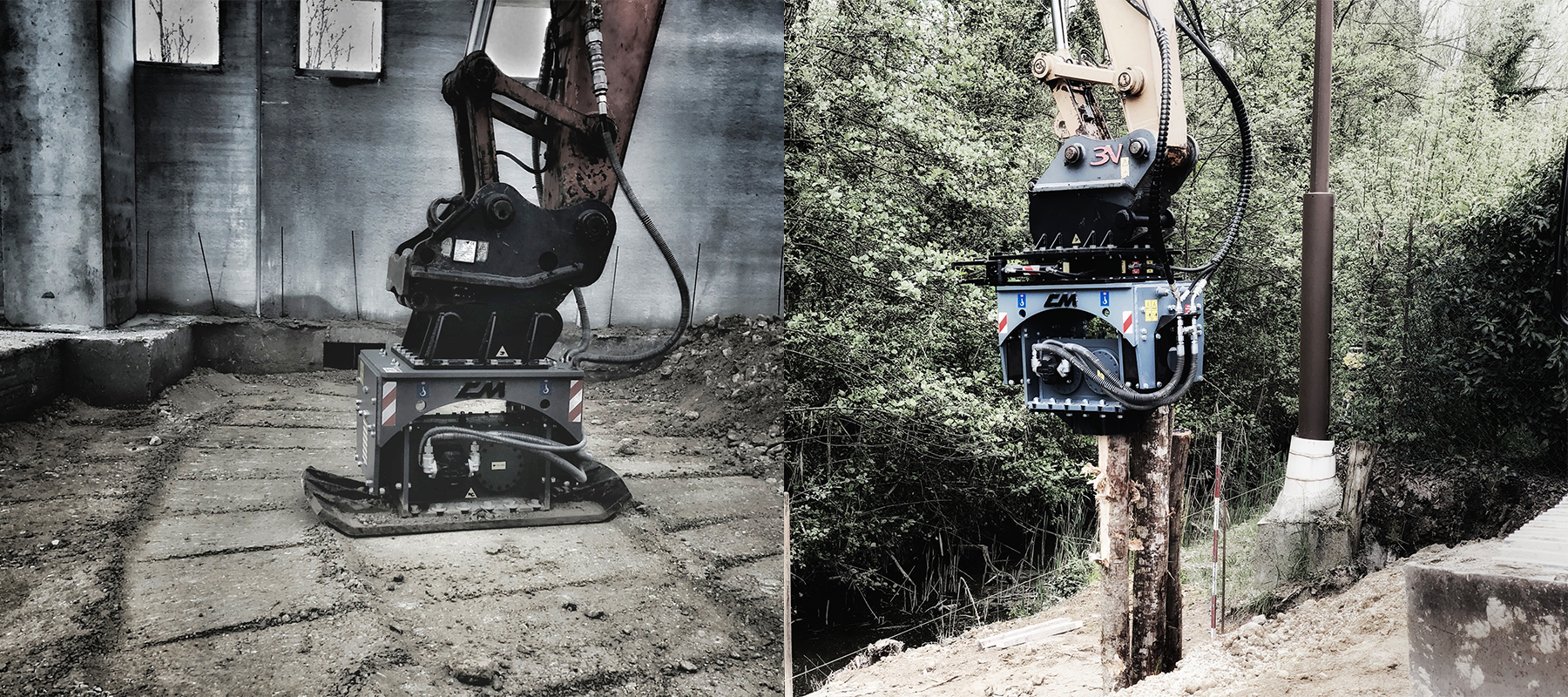 Vibrating plate compactor PV series