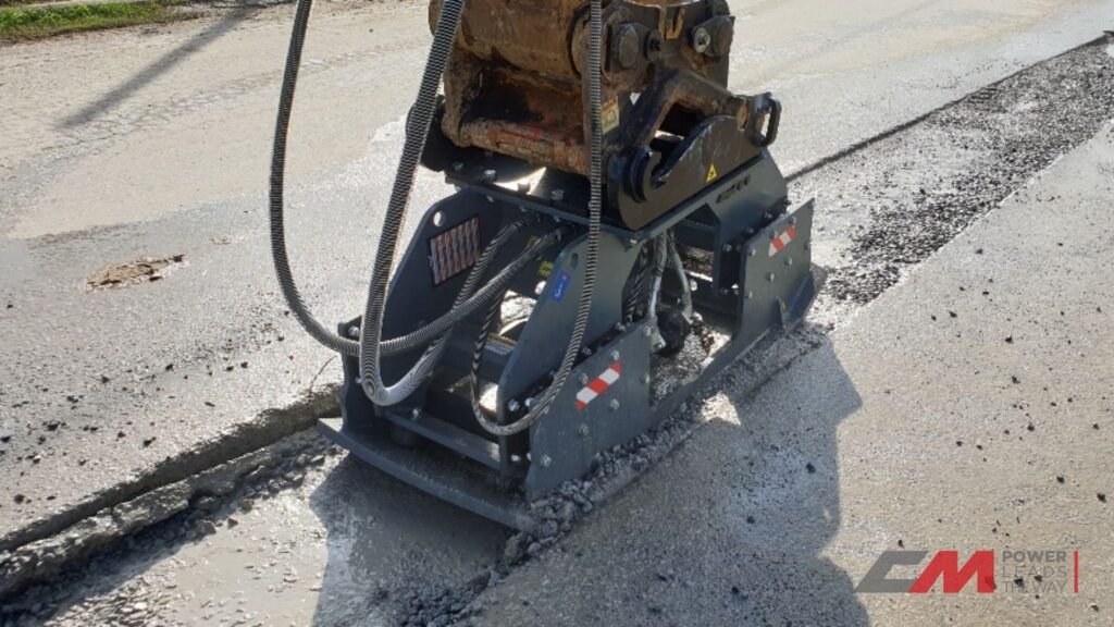 piastra vibrante asfalto